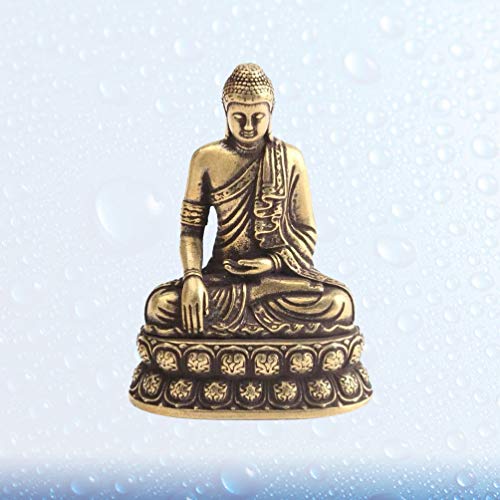 NICEXMAS Sakyamuni Estátua de Buda Estatueta de Fengshui Estatueta de Cobre Decoração de Escritório