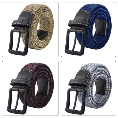 Canvas Belts For Men Fashion Metal Pin Buckle Strap Male Elastic Belt For Pants Jeans4