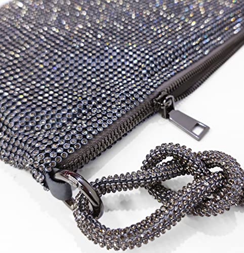 Image of Rhinestone Hobo Bag for Women Rhinestone Purses Sparkly Evening Handbag Shiny Diamond Purse for Wedding Parties 2026 | Rhinestone