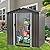 Vongrasig 6x4 FT Outdoor Storage Shed, Metal Garden Shed Clearance with Window and Lockable Door, All-Weather Sloping Roof Tool Shed for Backyard, Patio, Grey