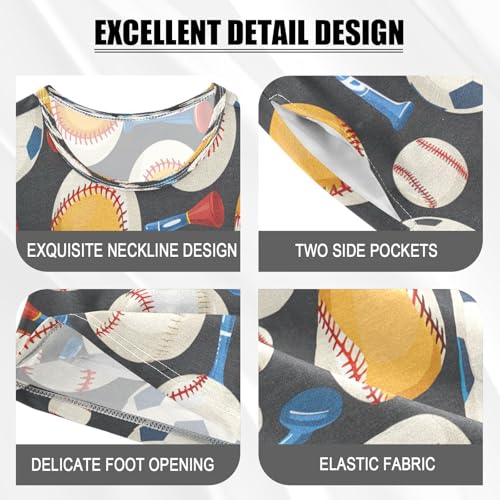 senya Short Sleeve Pajamas Sets Summer Cotton Sleepwear Baseball Soccer4