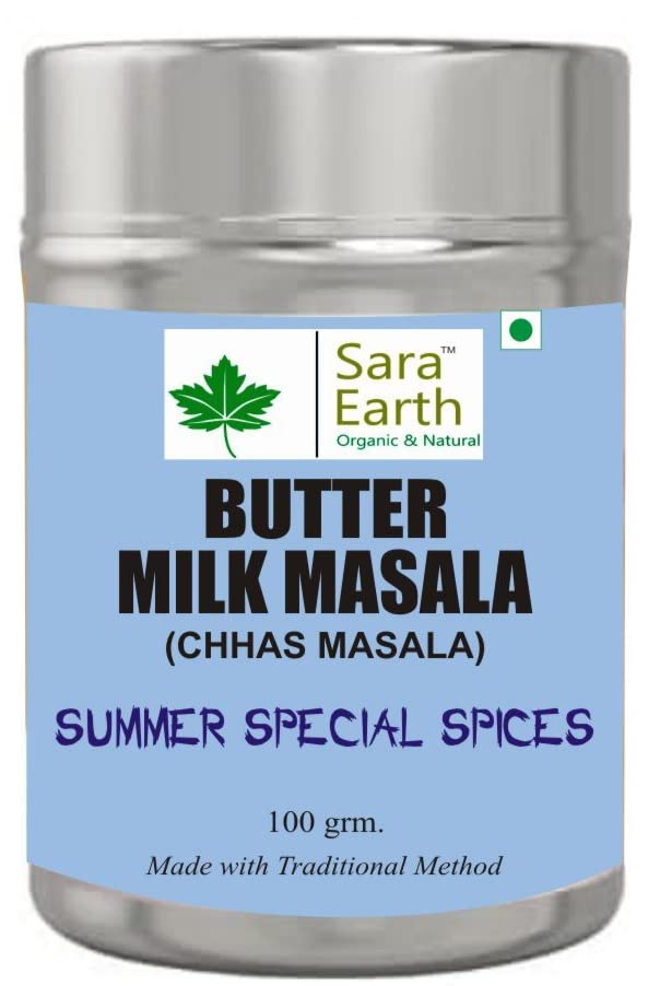 Sara earth Butter Milk (Chanch) Masala|Gujarati Chas/Chhach Masala Powder/Fresh & Natural/No Artificial Colour & Flavour Added,100 Gram (B0BYYVWXLQ) Amazon Price History, Amazon Price Tracker
