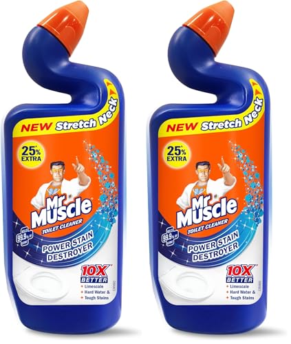 Image of Mr. Muscle Toilet Cleaner - 1000 ml || Kills 99.9% Germs (Pack of 2)