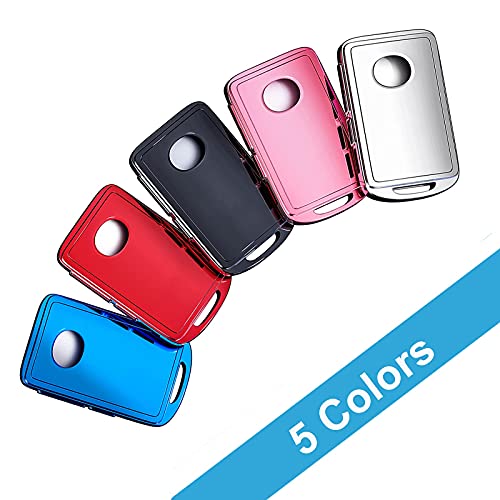 Key Fob Cover Case For Mazda Soft Tpu Key Holder 3/4 Button Smart Car Key Protector With Leather Keychain Lanyard For 2019 2020 2021 Mazda 3 6 5 Series Cx3 Cx5 Cx7 Cx9 Cx30,Red #TOP2
