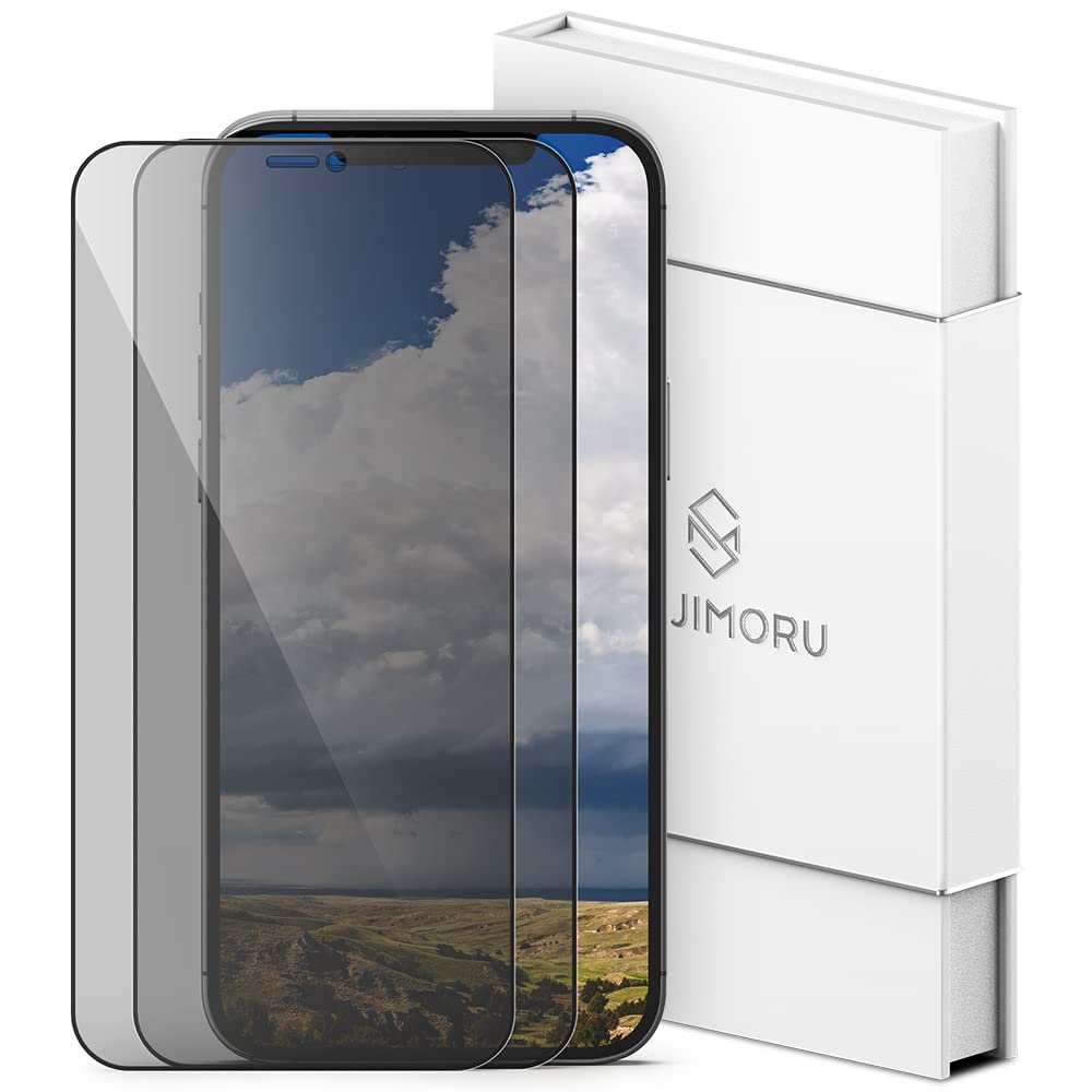 iPhone 12 Pro Max Privacy Screen Protector, Anti-Spy & Case Friendly Screen Protector for iPhone 12 Pro Max Sinji Glass Privacy for iPhone 12 Pro Max