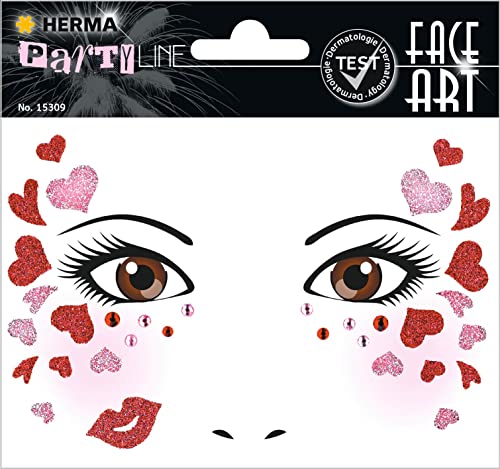 Face Art Decor Yüz Süsleme Etiketi Ask