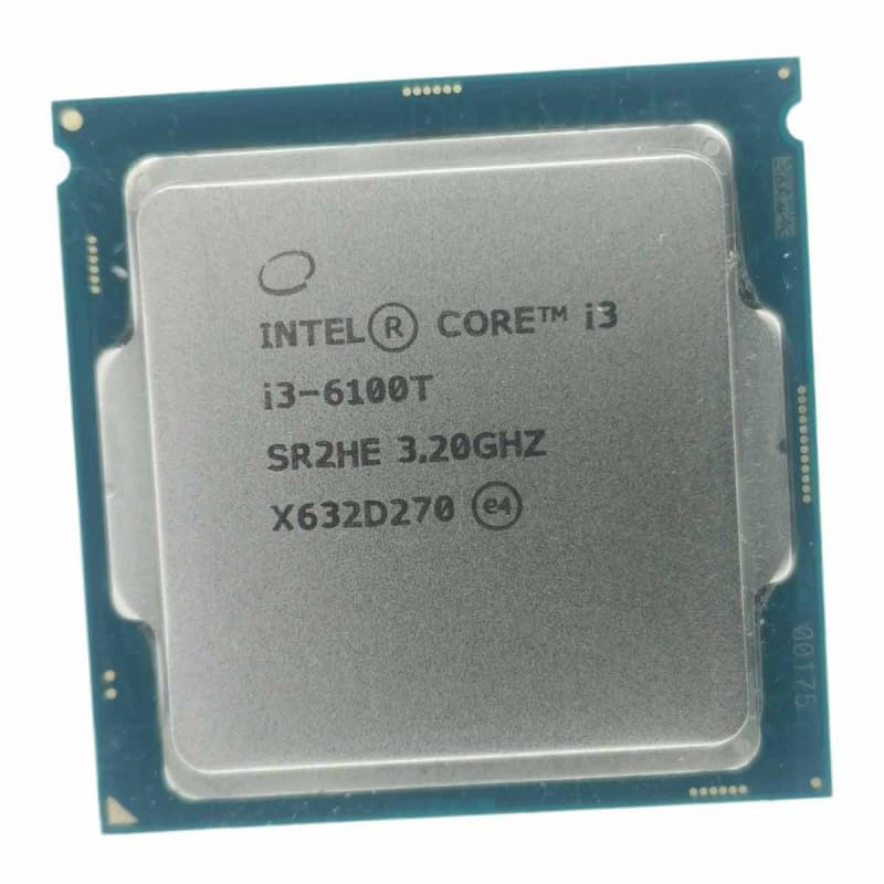 Processore CPU Intel Core I3-6100T 3.20Ghz - Dual Core - Cache 3MB - 8GT/s - Socket FCLGA1151 - SR2HE - 6 mesi di garanzia.