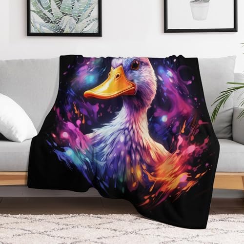 Flannel couverture douce moelleuse canard pour salon - 3