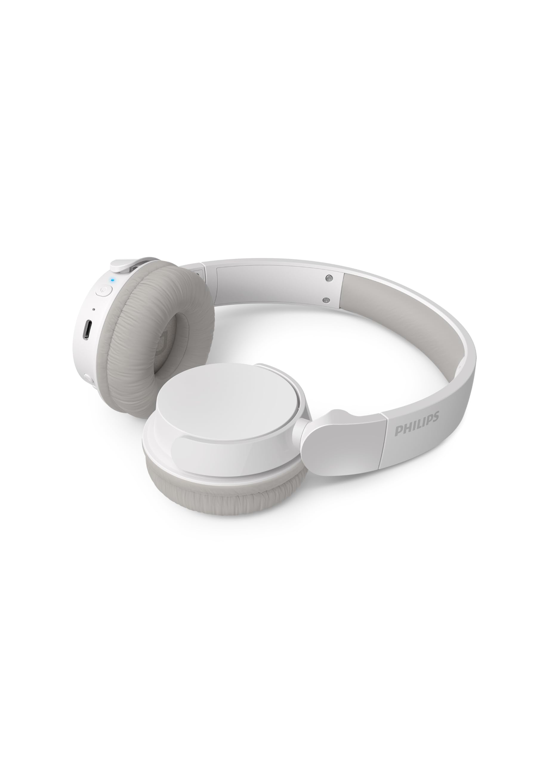Philips TAH3209WH Lightweight On Ear Wireless Bluetooth Headphones with Passive Noise Isolation, 25 Hours Play Time - Image 2