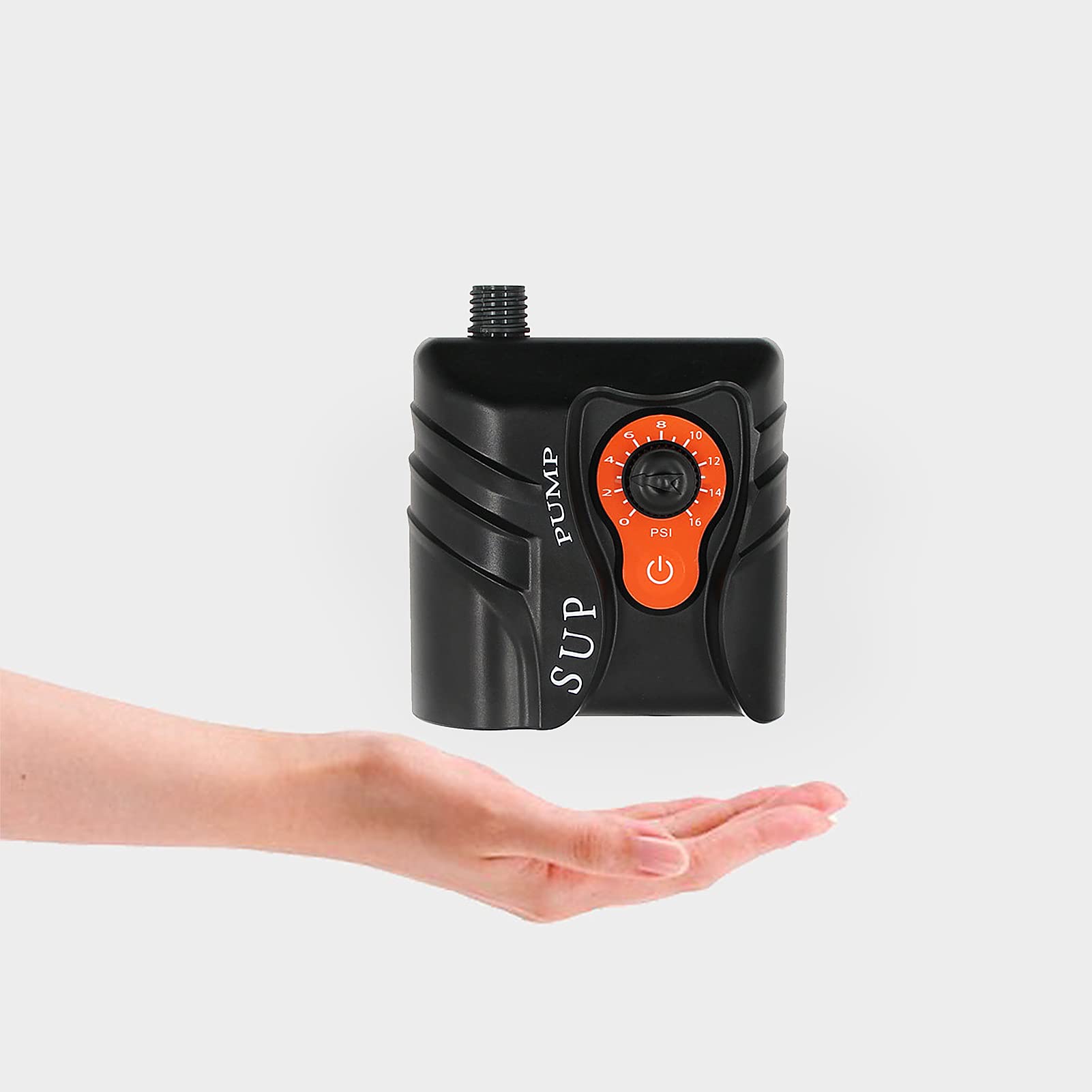 Kavolet Elektryczna pompka 16 PSI, elektryczna przenośna pompka powietrza z dyszami 6 szt. do nadmuchiwanej i łodzi, deski surfingowej, deski stojącej, kółek do pływania, materaca dmuchanego