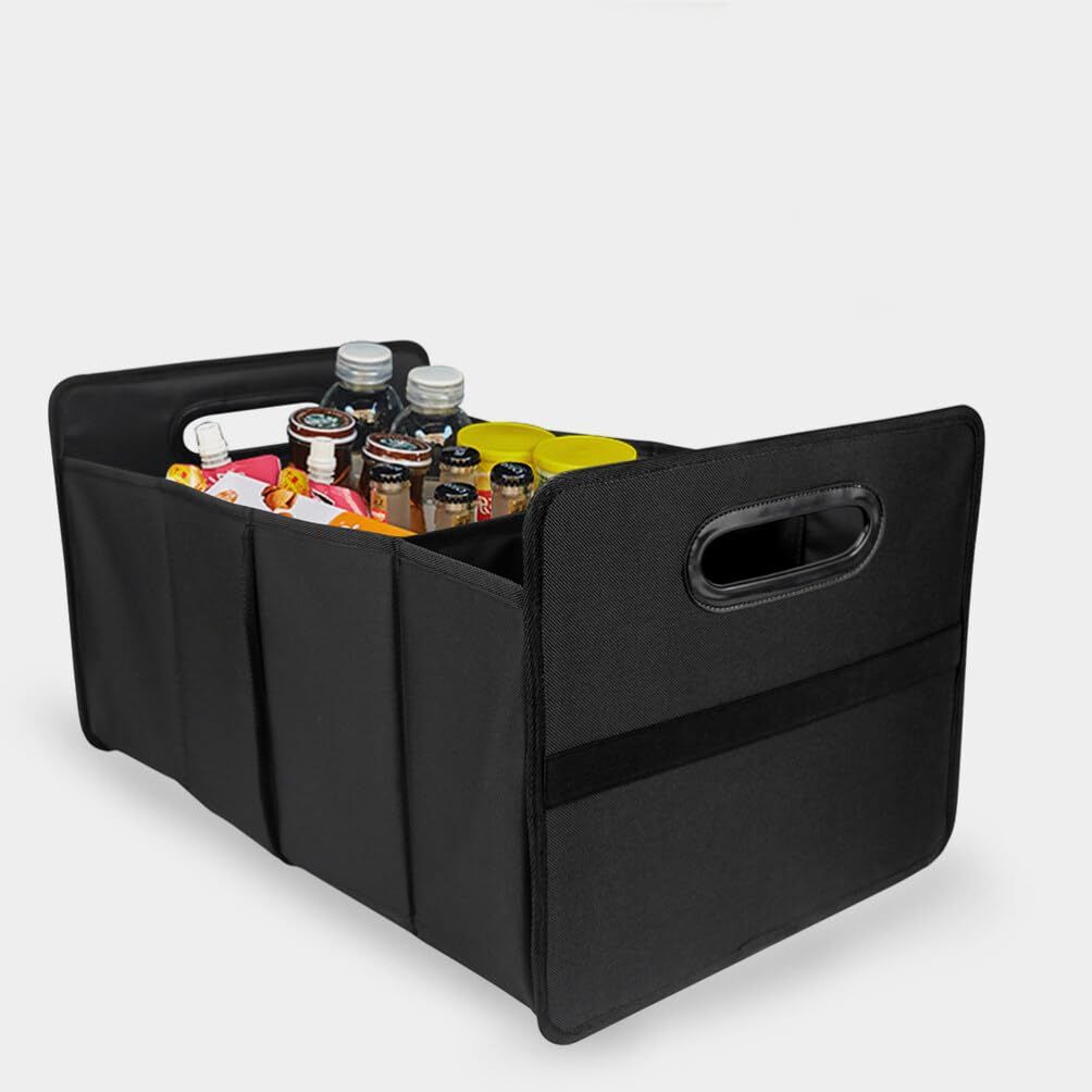 CALLARON Organizador Negro de Oxford Plegable de Tela Maletero de Coche