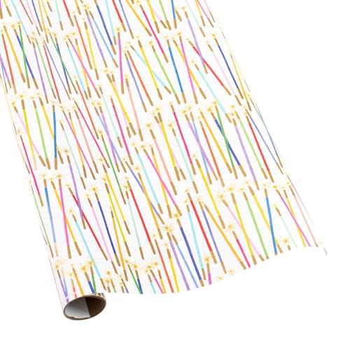 Caspari Party Candles Gift Wrapping Paper - 30 x 8 Roll