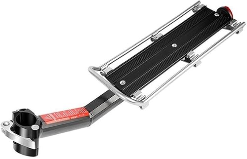 Portabicicletas Portabicicletas Poste de bicicleta Estante trasero de bicicleta de carretera de montaña Soporte trasero de aleación de aluminio Bolsa