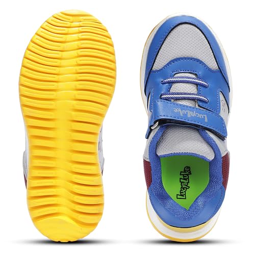 Image of Liberty Lucy & Luke JAMIE-K5E Casual Shoes for Kids - Royal Blue Slip-On Sneakers for Boys & Girls | Memory Foam Insole, Lightweight Everyday Shoes for School, Play, Daycare & Family Outings