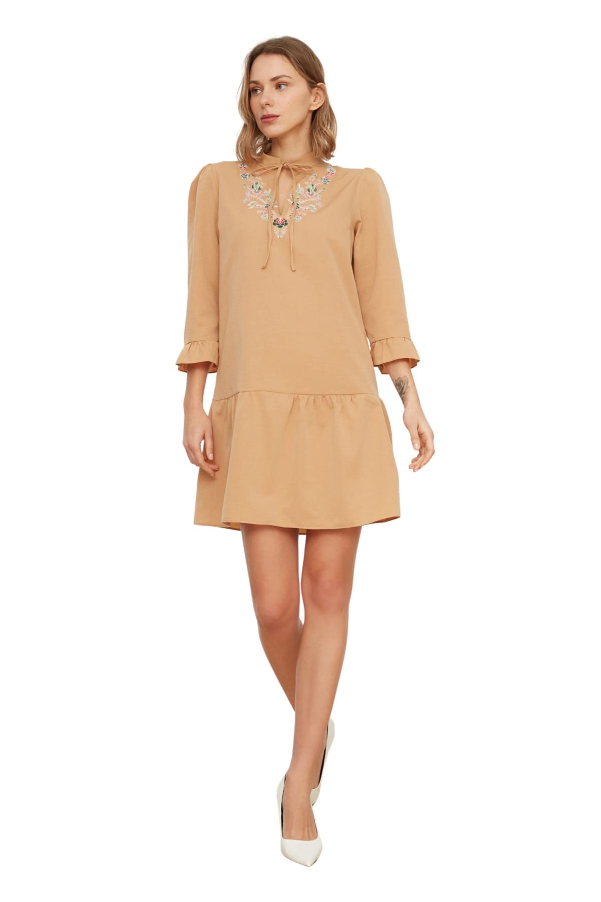 Trendyol Women Mini Shift Regular Woven Dress