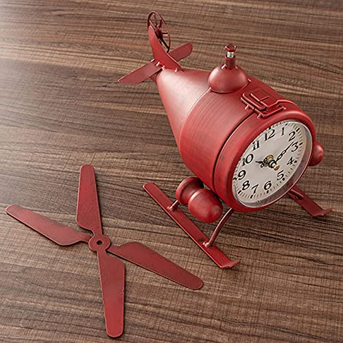Reloj de sobremesa retro silencioso para mesita de noche 6
