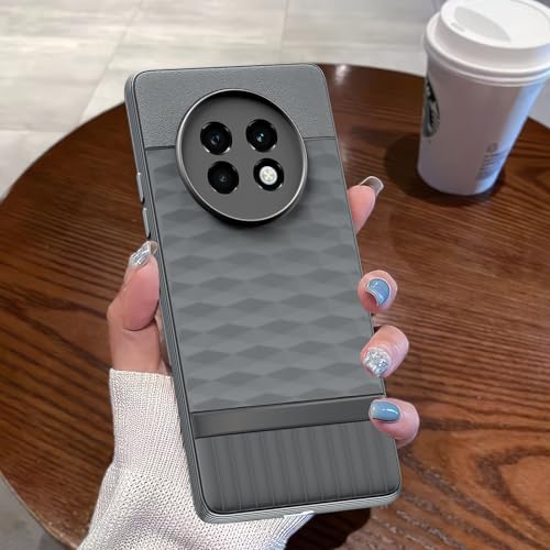 Image of Outlouders Bumper Case for Realme 13 Plus 5G / Realme P1 Speed 5G | Full Camera Protection | TPU Soft Flexible Shockproof Back Cover (Grey)