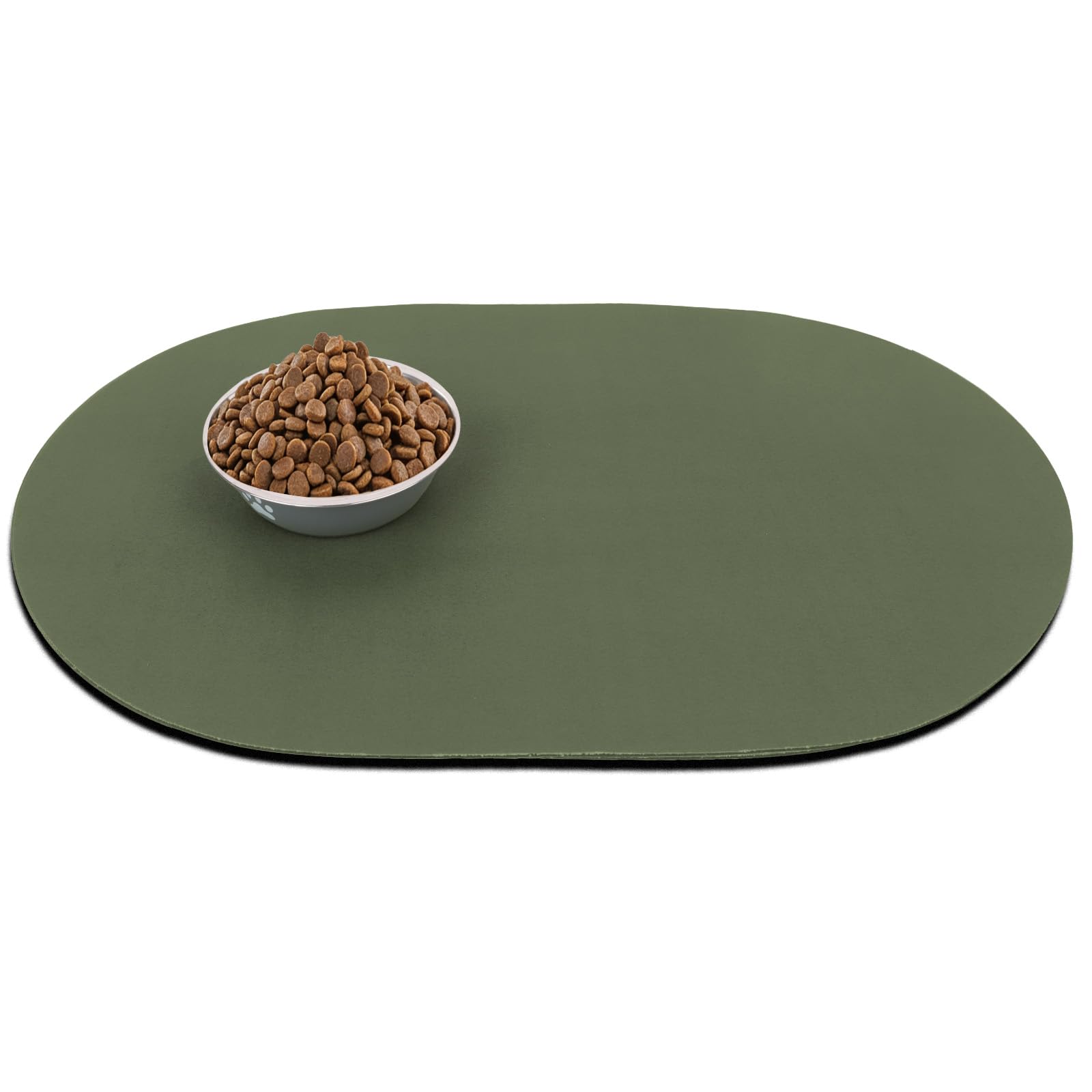 Absorbent Dog Food Mat, 40×60cm Pet Feeding Mat Non Slip, Dog Bowl Mat, Easy Clean Pet Feeding Mats, No Stains Quick Dry Eating Mat, Garden