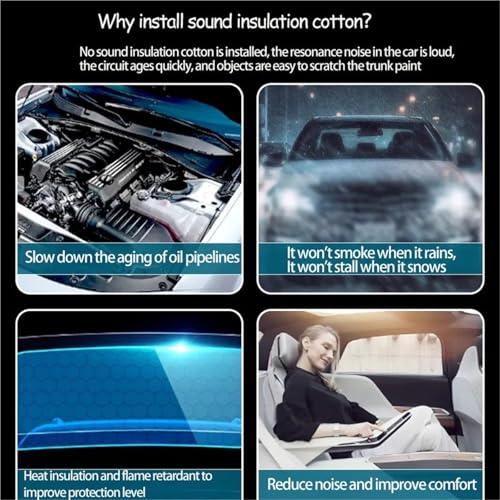 Tapis insonorisant de capot Mazda 5 CW coton isolation premium - 5