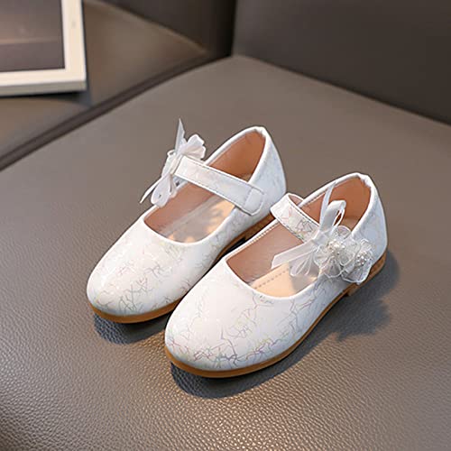 EnJoCho Girls Summer Spring Shoes Fashion Children Girls Casual Shoes Flat Bottom Lightweight Pearl Ribbon Flower Sandals3