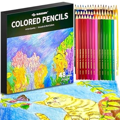 WILSHIN Colored Pencils for Adult Coloring Book...