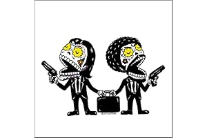 Pulp Fiction Day of the Dead Weather Proof Vinyl Die Cut Sticker