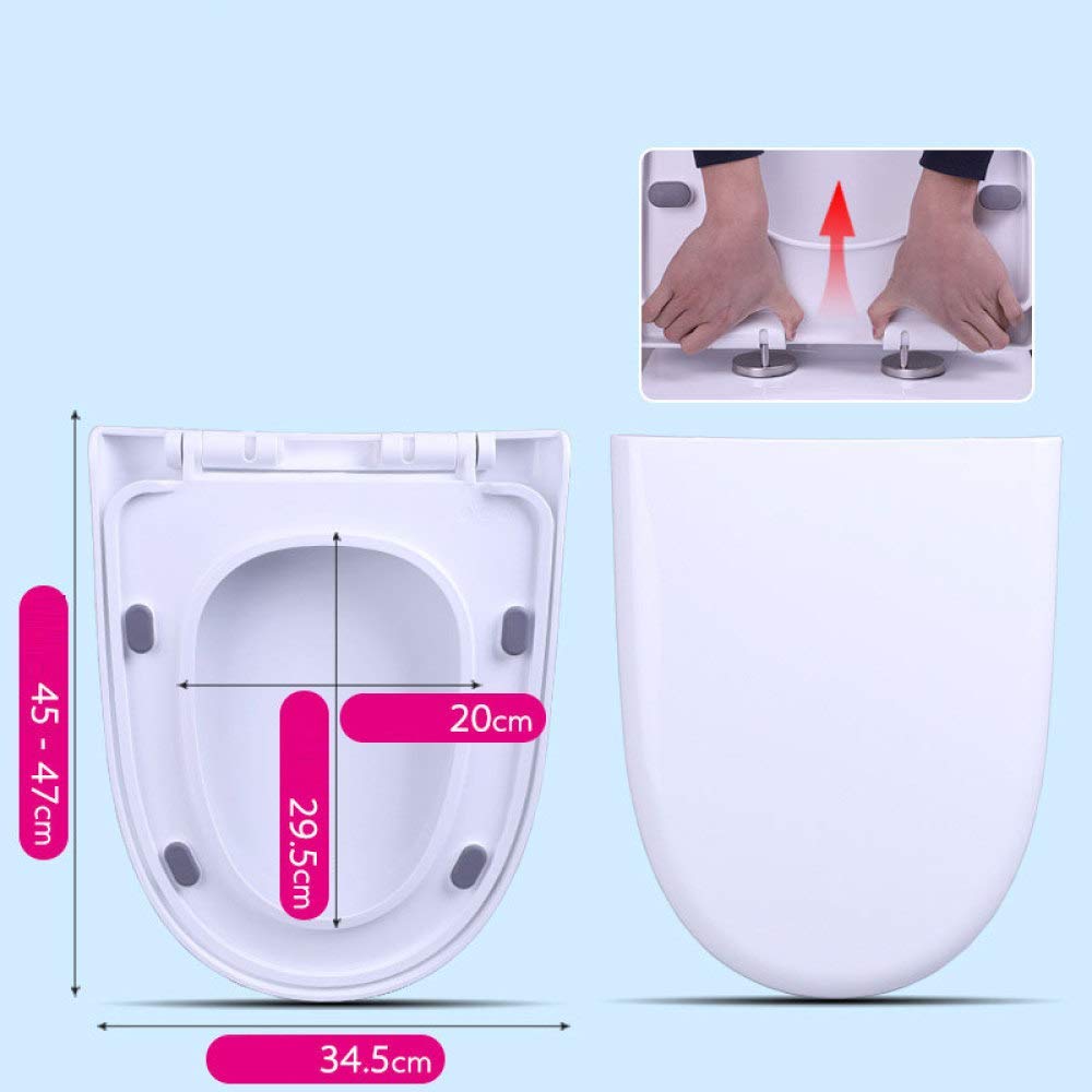 coperchio per WC, Sedile WC universale a forma di U con coperchio ispessito
