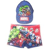 BAÑADOR tipo Bóxer, tallaje estándard, con la imagen de Avengers a juego con la gorra.