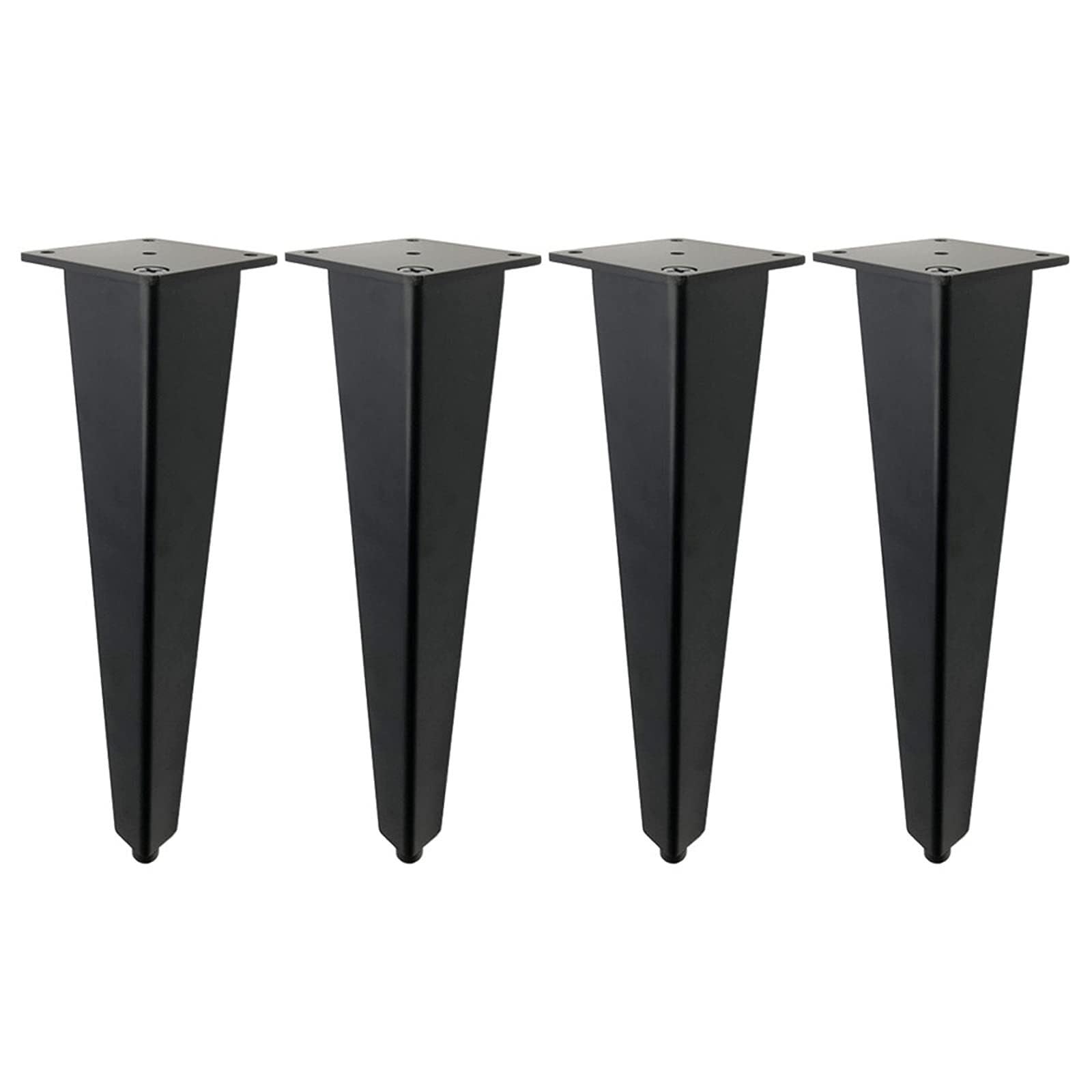 UYHBCNQD Aluminum Furniture Legs 4Pcs Replacement Legs Set Adjustable Furniture Foot Bathroom Support Legs Table Feet Cabinet Leg Extenders(Nero,8cm/3.15in)