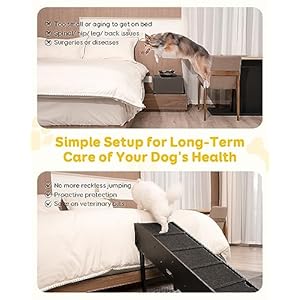 Dog-Stairs-Pawque-2-1-Wooden-Convertible-Pet-Ramp-Stairs-for-High-Beds-Couch-and-Sofa-Side-Rails-Climbing-Aids-Non-Slip-Fabric-for-Dogs-Injured-Older-Dogs-Cats-Pet-with-Joint-Pain-34-Steps - Cucciolini Doodles   Dog-Stairs-Pawque-2-1-Wooden-Convertible-Pet-Ramp-Stairs-for-High-Beds-Couch-and-Sofa-Side-Rails-Climbing-Aids-Non-Slip-Fabric-for-Dogs-Injured-Older-Dogs-Cats-Pet-with-Joint-Pain-34-Steps