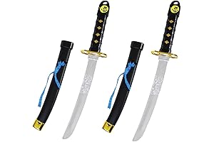 ZONZXCV 2 Pcs Plastic Samurai Sword Katana Sword Toy Sword Prop Plastic...