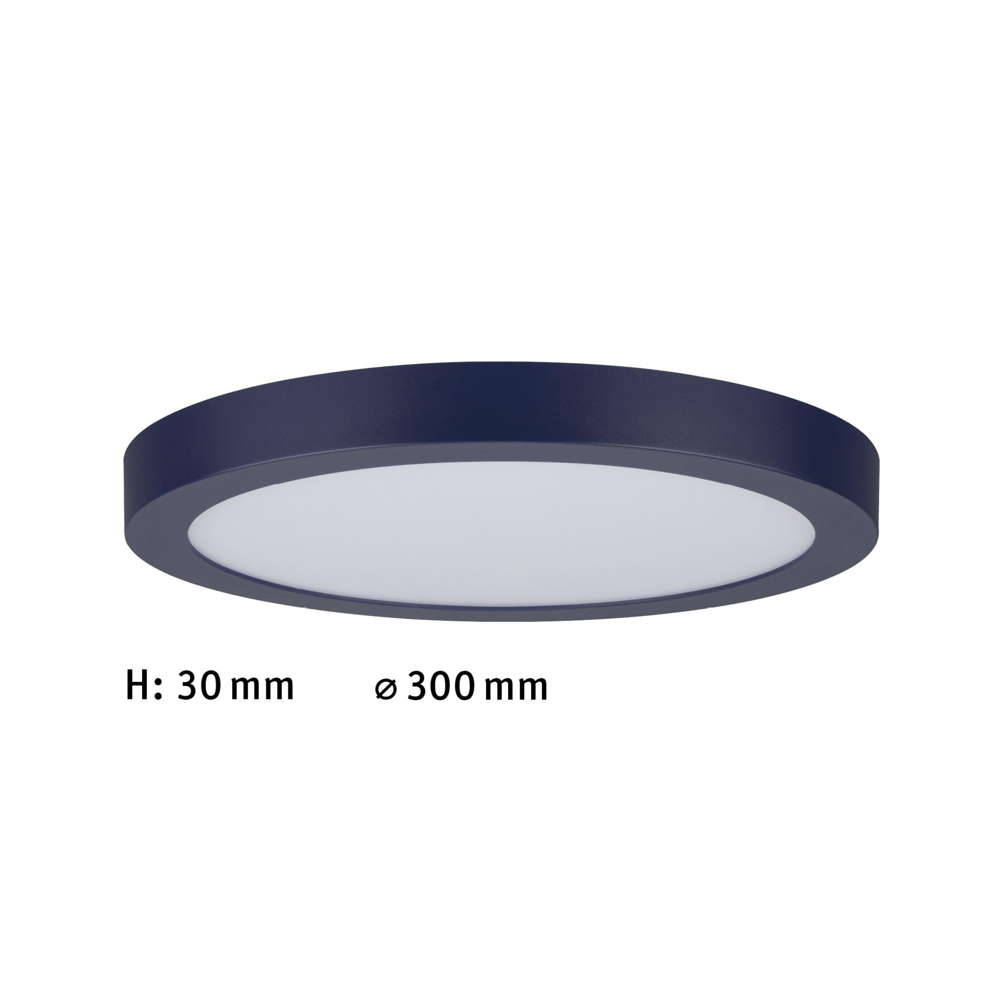 Paulmann Abia 70986 LED Panel 300 mm Warm White Round Including 1 x 22 Watt Matte Night Blue Ceiling Light Plastic 2700 K - Image 3