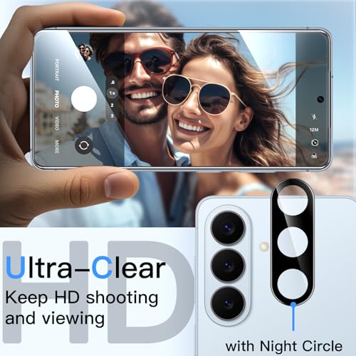 Image of JETech Privacy Tempered Glass Screen Protector Guard for Samsung Galaxy S26 Plus with Camera Lens Protector, Anti-Spy, Easy Installation Tool, Fingerprint ID Compatible, 2-Pack Each