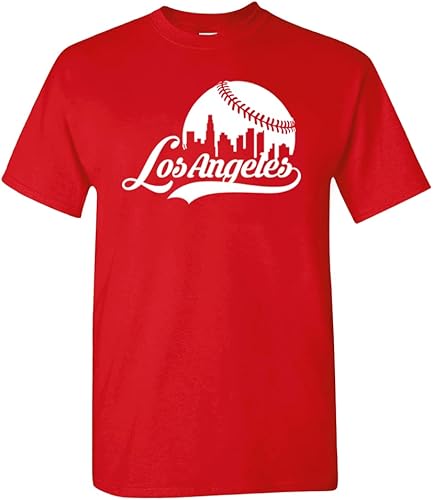 Miniatura 41 de Xtreme Apparrel Cityscape Skyline Men's T-Shirt for Baseball Fans