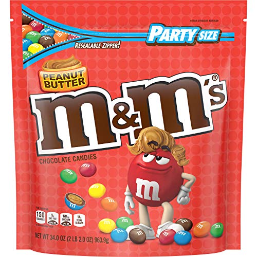 M & M Peanut Butter 38oz Bag (1 Kilo)