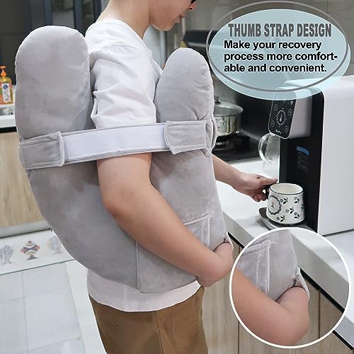 Shoulder-Surgery-Pillow-Super-Soft-Rotator-Cuff-Pillow-for-Sleeping-Relief-from-Shoulder-Pain-or-Frozen-Shoulder-for-Post-Op-Comfort-Arm-Shoulder-Support-HealingCharcoal-Grey