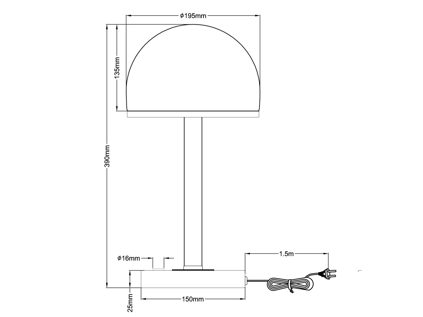 Trio Leuchten Berlin 527590107 Lampa Stołowa LED, Metal, 4 W, Nikiel