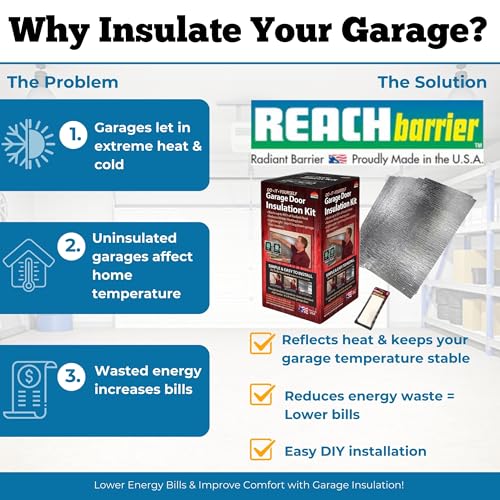 Image of Reach Barrier Garage Door Insulation Kit, Reflective, 8x8 Single Door (Pack of 2)