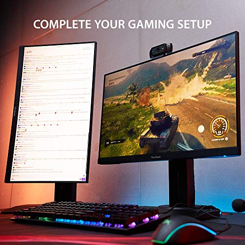 Image of Viewsonic Omni Gaming Monitor Xg2405 24 Inch (60.96 Cm) Fhd 1920 x 1080 Pixels, IPS Panel, Frameless Gaming Monitor, 144Hz, 1Ms, 2 X Hdmi 1.4 and Dp Port Connectivity, G-Sync Enabled, Black
