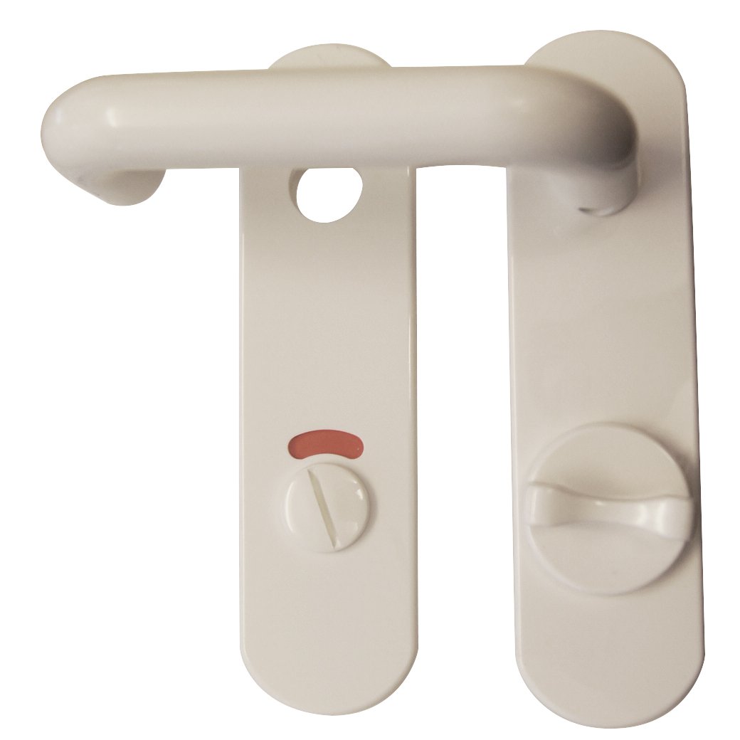 Alpertec kurzschildgarnitur badtüren nylon pour wC avec sperrriegel de chaque r de la marque haeusler-shop poignée de porte blanc 40131830K1
