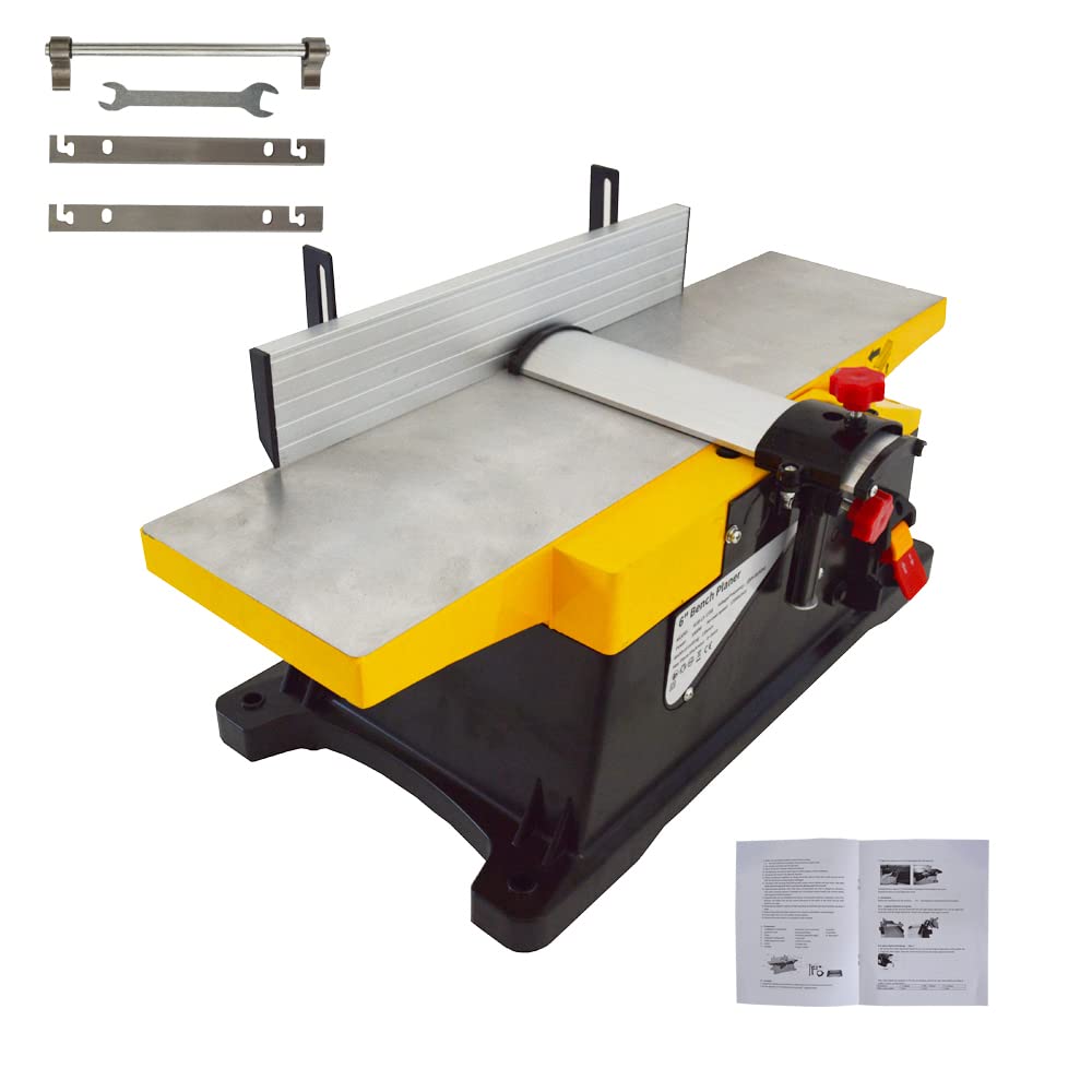 WYDDDARY Woodworking Planer 22.8"x6.1" 12000rpm Benchtop Electric Planer Flat Planer Electric Wood Jointer AC220V