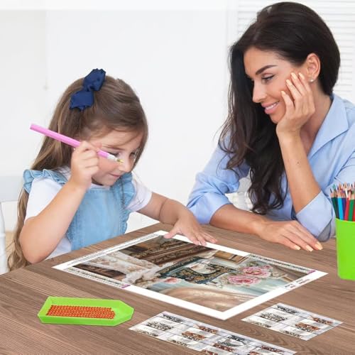 Artisanat Strass Point de Croix Machine à Coudre, Kit 5D Cadeau Idéal Décor Intérieur
