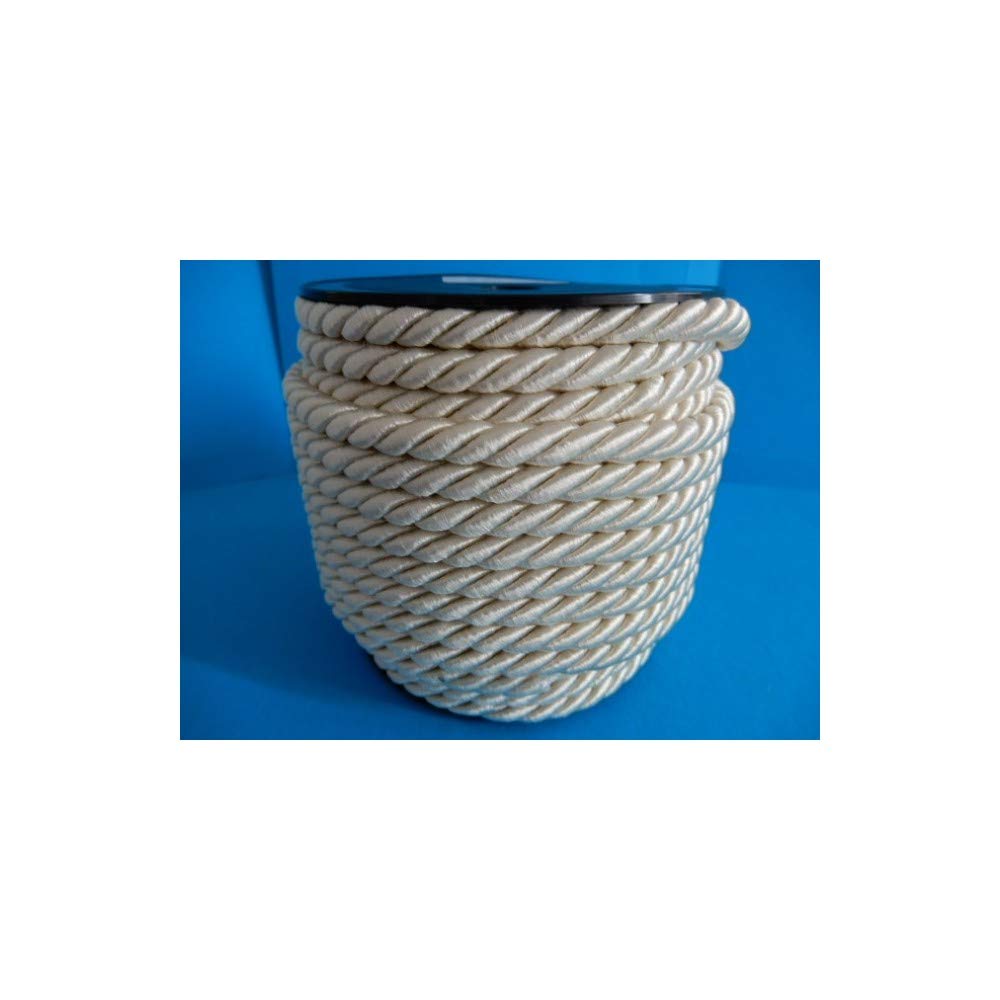 PIZZITALIANI Passamaneria decorativa - Cordone Intrecciato 10mm x 10m, CREMA – Corda Decorativa flessibile, Cordoncino per decorazioni e Artigianato, Made in Italy