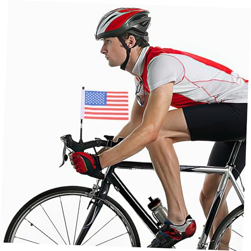 Drapeaux avec mât pour guidon de vélo VICASKY : lot de 15 ensembles sécurité - 4