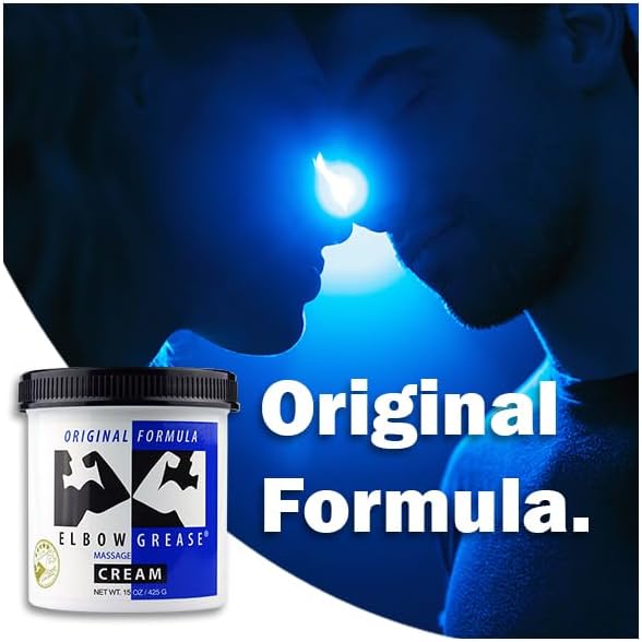 Elbow Grease Original Massage Cream (Unscented, 15oz) A Rich, Smooth and Effective Therapeutic & Personal Massage