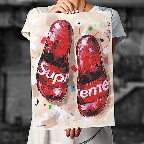 Affiche tongs 50 x 70 cm