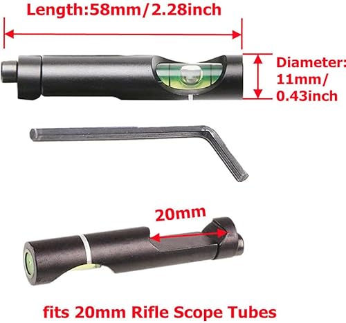 Miniatura 2 de 6 unids óptica monturas rifle alcance para 0.787 in adaptador de montaje anti-inclinación óptica soportes para deportes al aire libre caza pesca tiro