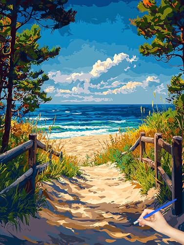 G r[` hG i Paint by Numbers io[yCg q S DIY Cheerful Painting H| |ph ANLbg l̂߂̃NGCeBuȎ av[g z[ ItBX