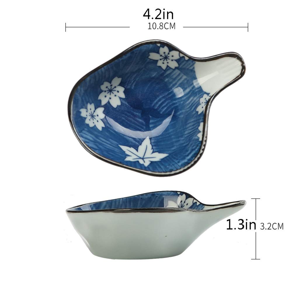 Mały talerz 10 szt. Ceramiczne sosjerki Talerze w kształcie ryby Spodki Miska na sushi Przekąska Zestaw naczyń obiadowych w stylu japońskim Przekąski Talerze sałatkowe