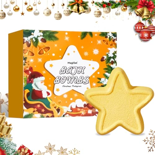 Navidad Bombas de Baño para Niños, Bombas de Baño Espumantes Orgánicas Naturales, Kit de Bomba de Baño de Spa, Naturales y ecológicas hechas a mano, Navidad y Pascua para niñas y niños, 100g